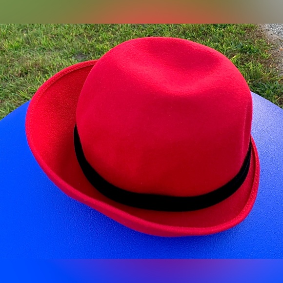 1980s Vintage LAURA ASHLEY 100% Wool Raspberry Women’s Hat - Picture 13 of 16